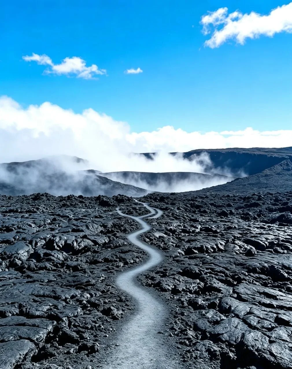 夏威夷火山熔岩地貌